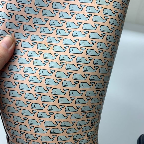 Vineyard Vines whale print rain boots 8 - Picture 9 of 9